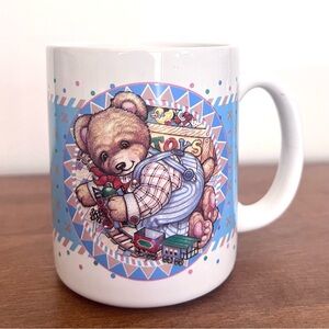 Vintage Darlington Farms Bear Coffee Mug 1989 Cottagecore